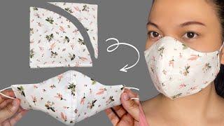 EASY!! Fast And Easy Way To Make Face Mask 3 Layers