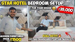 Modern Furnitures, Interior at Low Price in Chennai | Hotel Bedroom Setup - just ₹35,000 | Abified