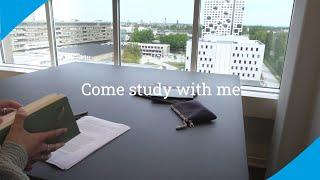  Study with Me at TU Delft | Instrumental Music, Real Time, With 15 min Breaks