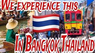 We visit floating Market & Meaklong railway market