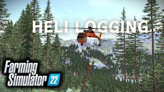 Coastal Helicopter Logging FS22