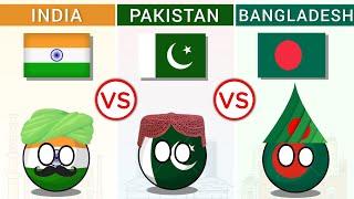 India vs Pakistan vs Bangladesh - Country Comparison