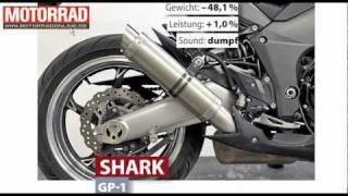 Shark GP-1 Kawasaki Z1000 Auspuff