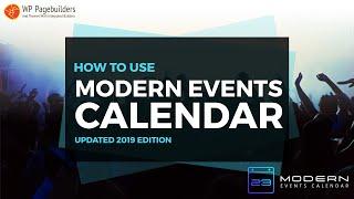 How to Setup Modern Events Calendar Plugin (2019 Edition)