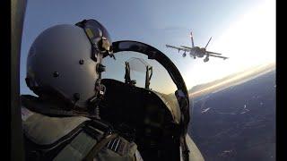 F/A-18 Cockpit View of Landing at Williamtown Airbase