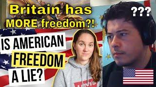 American Reacts why I feel more free in Britain than in America