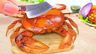 Satisfying Miniature Spicy Gochujang Crab Korean Style Recipe | ASMR Mini Yummy Cooking Video