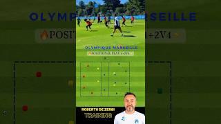 Robert de Zerbi's training at Olympique Marseille focuses on positional play in a 4+2 vs 4