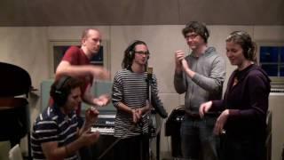 Susanne Alt + Band recording hand claps