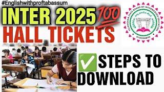 TGBIE INTER HALL TICKETS HOW TO DOWNLOAD? #inter1styear #inter2ndyear