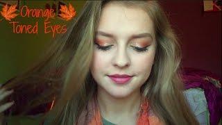 Orange and Champagne Eyes Makeup Tutorial