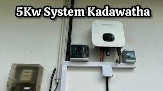 5Kw On Grid Solar System Installation At Kadawatha | Full Video