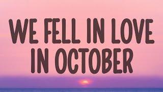 girl in red - we fell in love in october (Lyrics)