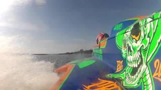 Testing O-250 boat in Lake Harku, Estonia 20.05.2012