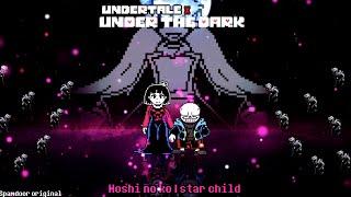 Undertale - under the dark X hoshi no ko: sans & frisk fight (animation)