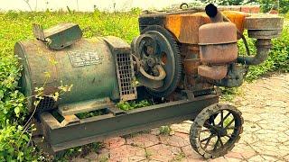 Restoration Damaged Old Samdi D24 Diesel Engine // Restore And Reuse Generator Engine