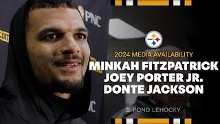 Minkah Fitzpatrick, Joey Porter Jr., Donte Jackson Media Availability (Jan. 2) | Pittsburgh Steelers