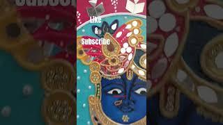 #shrinathji #handmade #mirrorwork #krishnalove #claylove #neha'sart