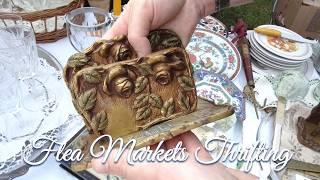 Antique & Vintage Thrifting at Flea Market #84 | Haul | Bronze Letter Holder from the 30s?