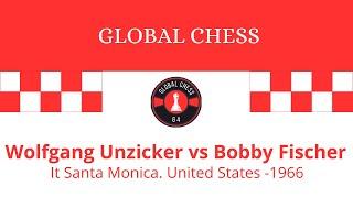 Wolfgang Unzicker vs Bobby Fischer, Santa Monica, United States, 1966.