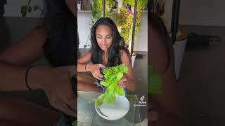 Trimming plants in my indoor garden #indoorgarden #gardyn #apartmentgarden #feminineenergy #garden