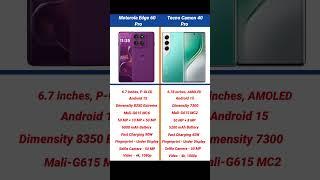 Motorola Edge 60 Pro vs Tecno Camon 40 Pro Comparison #shorts #short #motorolaedge60pro