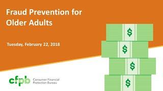 Webinar: Fraud prevention for older adults — consumerfinance.gov