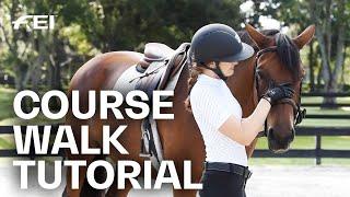 How to walk a Showjumping course? Tutorial with Bethany Lee | Guest Vlog