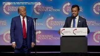 Mid-speech, Donald Trump invites Vivek Ramaswamy to rally stage in Las Vegas