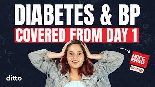 HDFC Ergo Energy Plan *DETAILED* Review | Day 1 Diabetes & BP Cover | Should u buy?