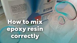 Discover the Art of Bubble-Free Resin Mixing | Mixing Craft Resin Epoxy