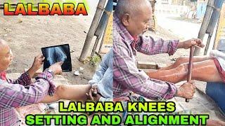 Indian Barber,LalBaba Foot Massage, knee Alignment And Bone Setting With smoke Oil Very Satisfing 