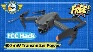 Free DJI Air 2S FCC mode hack  From 100mW in CE to 400mW in FCC | Doubles the range