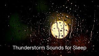 Thunderstorm Sounds for Sleep, Rain noise with Dark Background for Sleep