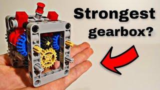 Strongest Lego technic gearbox ever "heavy-duty" (+ instructions)