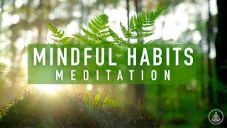 Guided Meditation on Positive Mindful Habits  With Calming Music