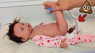 Silicone Baby Girl Exploding Diaper Change Videos