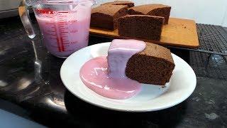 Chocolate Sponge & Pink Custard   School Dinners Memories