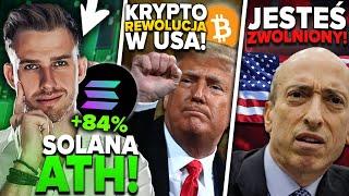 TRUMP BUDUJE KRYPTO IMPERIUM (BITCOIN i Solana Przy ATH, To Koniec Genslera)