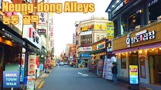 【4K】Seoul Walk - Neung-dong Alleys┃서울 능동 골목 걷기 [광진구2┃Gwangjin-gu2] {One Take} 12(2)-13