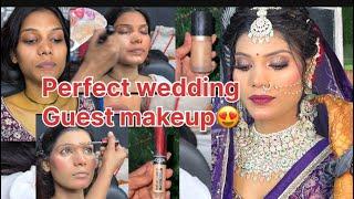 Indian wedding guest makeup tutorial in Hindi ll wedding makeup tutorial step by step ll