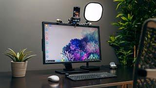 Work From Home 2020 Desk Setup! Ft. Samsung Galaxy S20