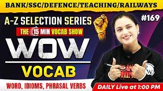 WOW VOCAB | English Vocabulary for All Competitive Exams | by Rupam Ma'am #169