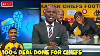 SPORTS NEWS; THOMAS MLAMBO REVELLED THE SIGNING OF SIX PLAYERS JOIN CHIEFSFINALLY DEAL COMPLETED.