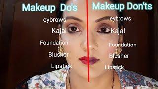 Makeup do's and don'ts  #beginners makeup step by step #makeup mistake #selfmakeup #makeup tutorial