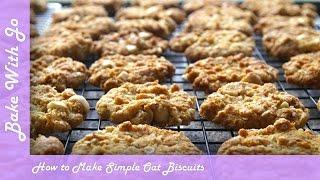 How to make Simple Oat Biscuits | Bake with Jo