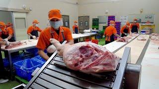 食品加工廠製作過程 - Pork Slices Making - 台北豬肉工廠