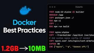 Docker Image BEST Practices - From 1.2GB to 10MB