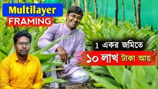 চাকরি ছেড়ে Organic Farming | 1 একরে বছরে আয় 10 লাখ || Multilayer farming @akashchourasiyamultilayer