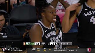  CHELSEA GRAY CHECKS IN FOR 1ST TIME OF SEASON, GETS ASSIST! Las Vegas Aces vs Seattle Storm WNBA